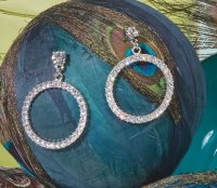 Crystal Circle Earrings