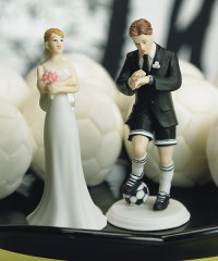 Soccer Player Groom Mix & Match Funny Cake Topper