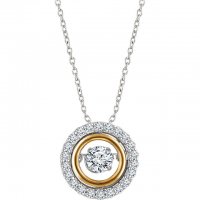 14K White & Yellow 1/2 CTW Diamond 16-18" Mystara® Necklace